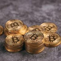 買い集められたビットコインの山の写真