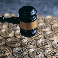 オークションにかけられたビットコイン、裁判所の判決の写真