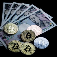 ビットコインを日本円に換金する取引の写真