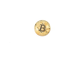 ビットコインの金色コインの写真
