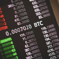 BTCの売り板と買い板が表示されたトレーディング画面の写真