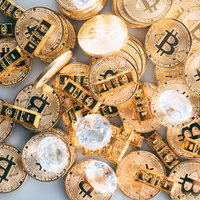 ビットコインとゴールドコインの投資資産ポートフォリオの写真