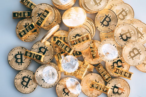 ビットコインとゴールドコインの投資資産ポートフォリオ