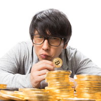 ビットコインの煽り広告に乗せられて購入した新規参入者の写真
