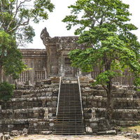 カンボジアのプレアヴィヒア寺院遺跡の写真