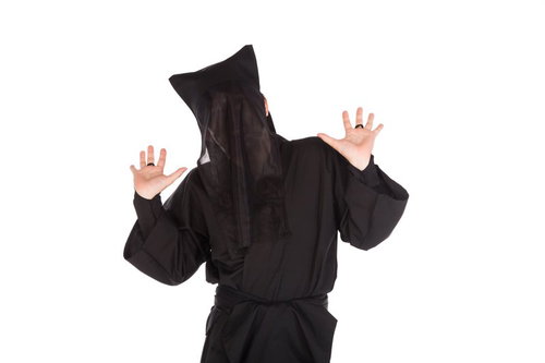 黒子も思わず仰天する瞬間、両手を広げた驚きの表現