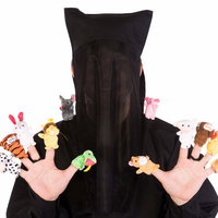 怪しい十二支を揃えて満面の笑みを浮かべる黒子の写真