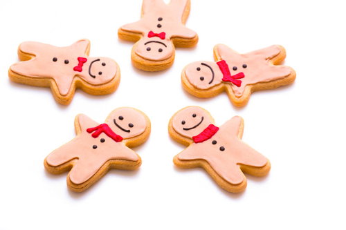 カラフルなアイシングで仕上げた仲良し5人組クッキー