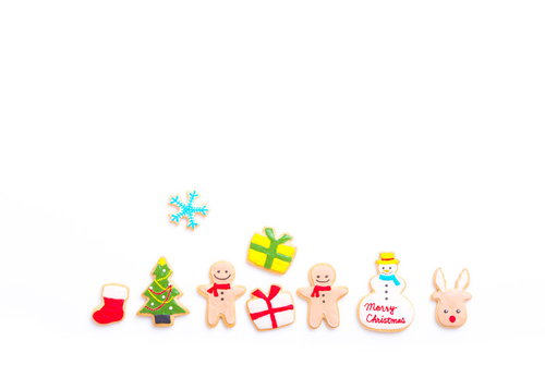クリスマスのプレゼント交換用アイシングクッキー