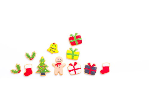 クリスマスにプレゼント沢山もらったボーイ（アイシングクッキー）