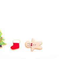 サンタさんまだかなー、クリスマスのアイシングクッキーの写真