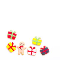 ほしい物リスト公開乞食、カラフルなアイシングクッキーでクリスマスプレゼントの写真