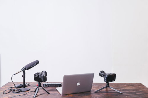生配信スタンバイの撮影機材セット