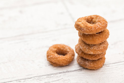 チョコがけドーナツの俯瞰