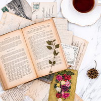 散らばった手紙と古書に添えられた温かなコーヒーカップの写真