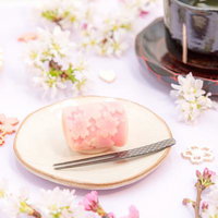 春の香りを閉じ込めた練り切りと抹茶のひとときの写真