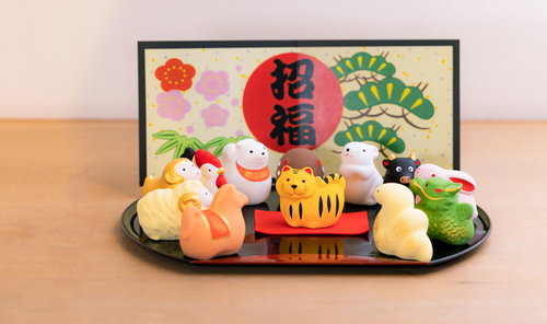 十二支の干支全員集合したお正月飾り