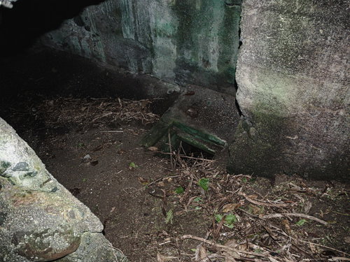 上から覗き見た船見台砲台内部