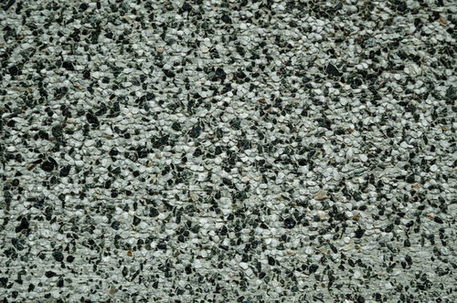 白黒の砂利風タイルのテクスチャー