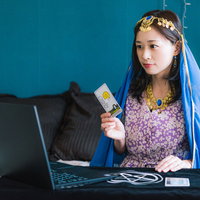 オンラインタロット占い（ペンタクルのA）の写真