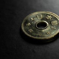 日本国の5円玉硬貨の写真