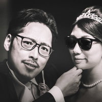 撮った！夜の密会で熱々の新郎新婦の幸せなウェディングショットの写真