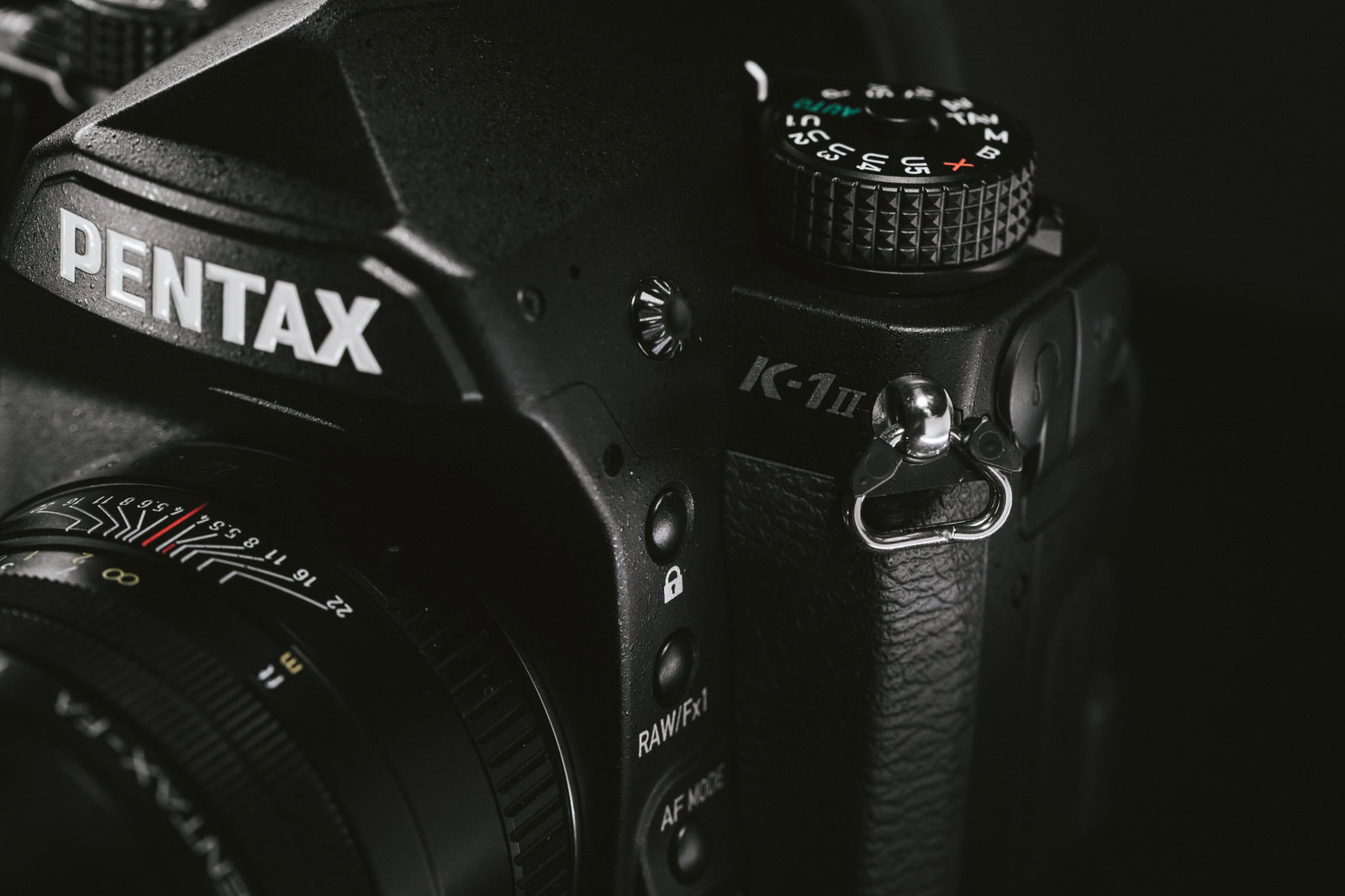 黒いPENTAX K-1 MarkⅡのカメラボディ