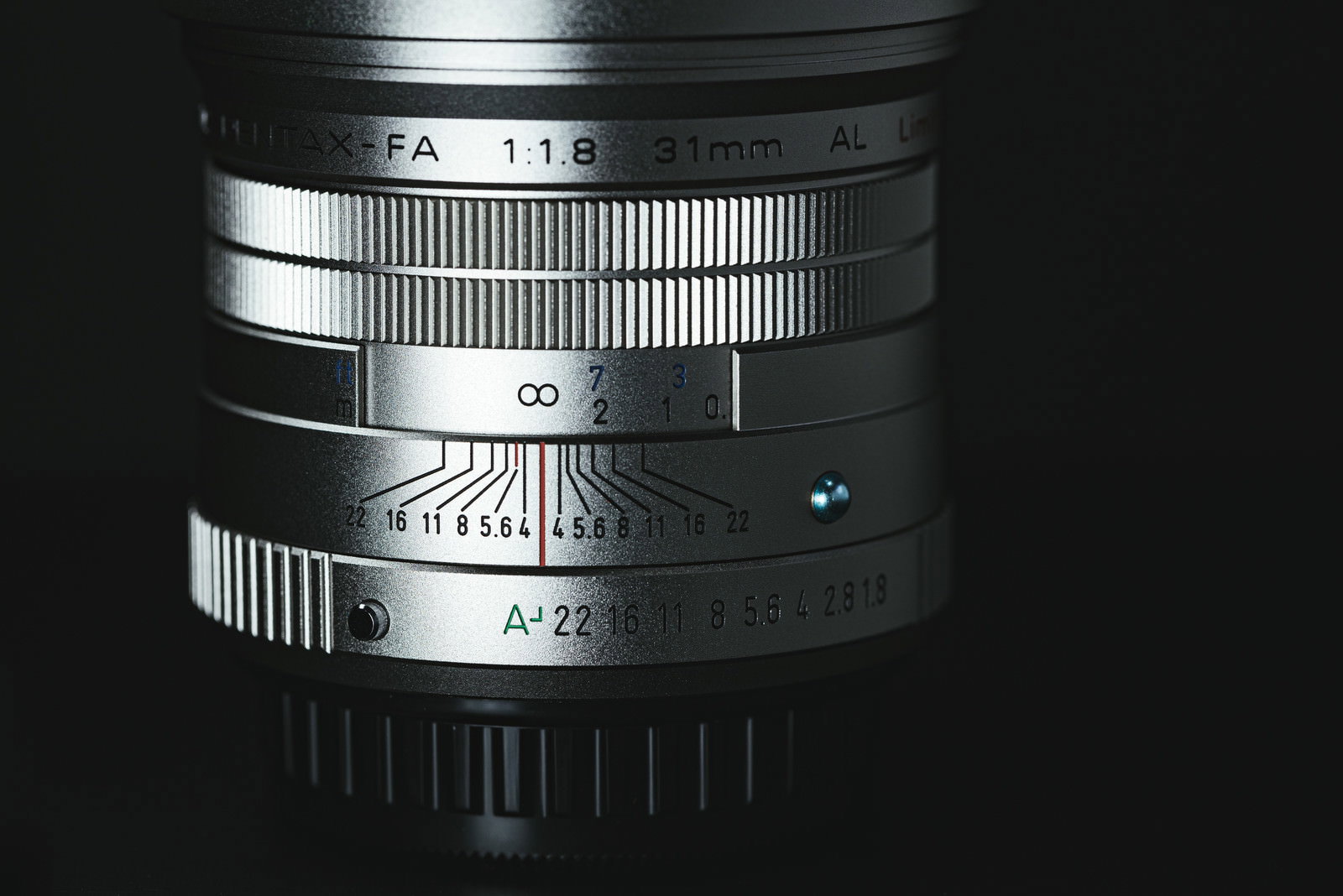 PENTAX リミテッドレンズ FA31mmF1.8AL Limited シルバーの単焦点レンズ