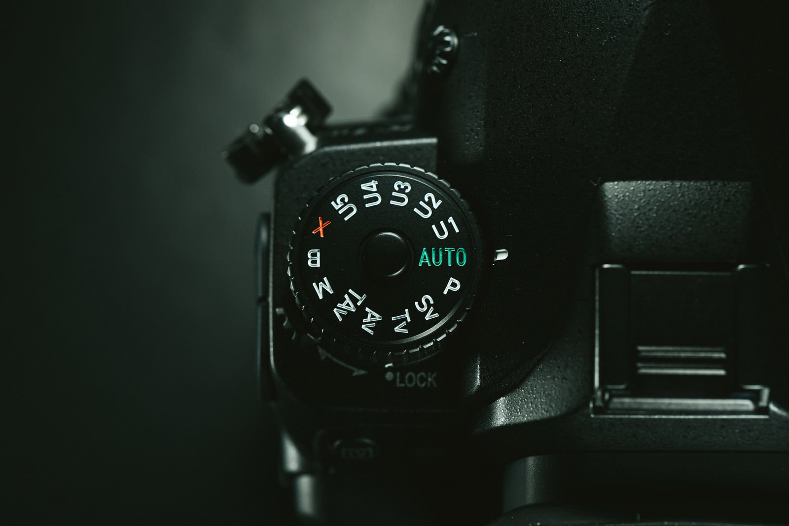 PENTAX K-1 MarkⅡの撮影モードダイヤルのクローズアップ