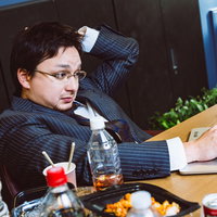 大型連休も会社に泊まって業務中の写真