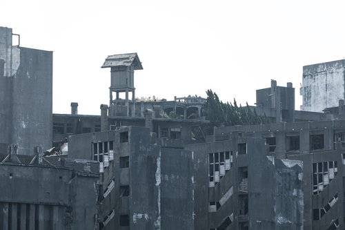 66号棟啓明寮跡の廃墟感（軍艦島）