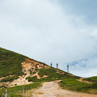雨が過ぎ去った後の毛無峠の写真