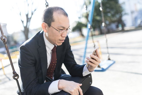 娘から「パパお仕事頑張って」というメッセージが届いた