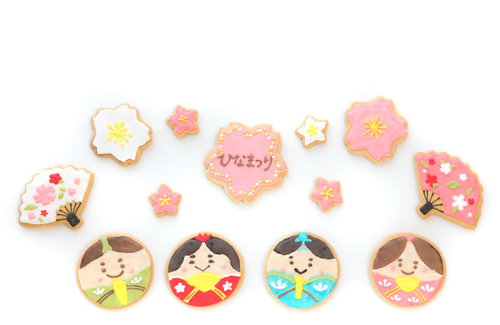 男女男女のひな祭り、アイシングクッキーで華やかに彩る春のお祝い