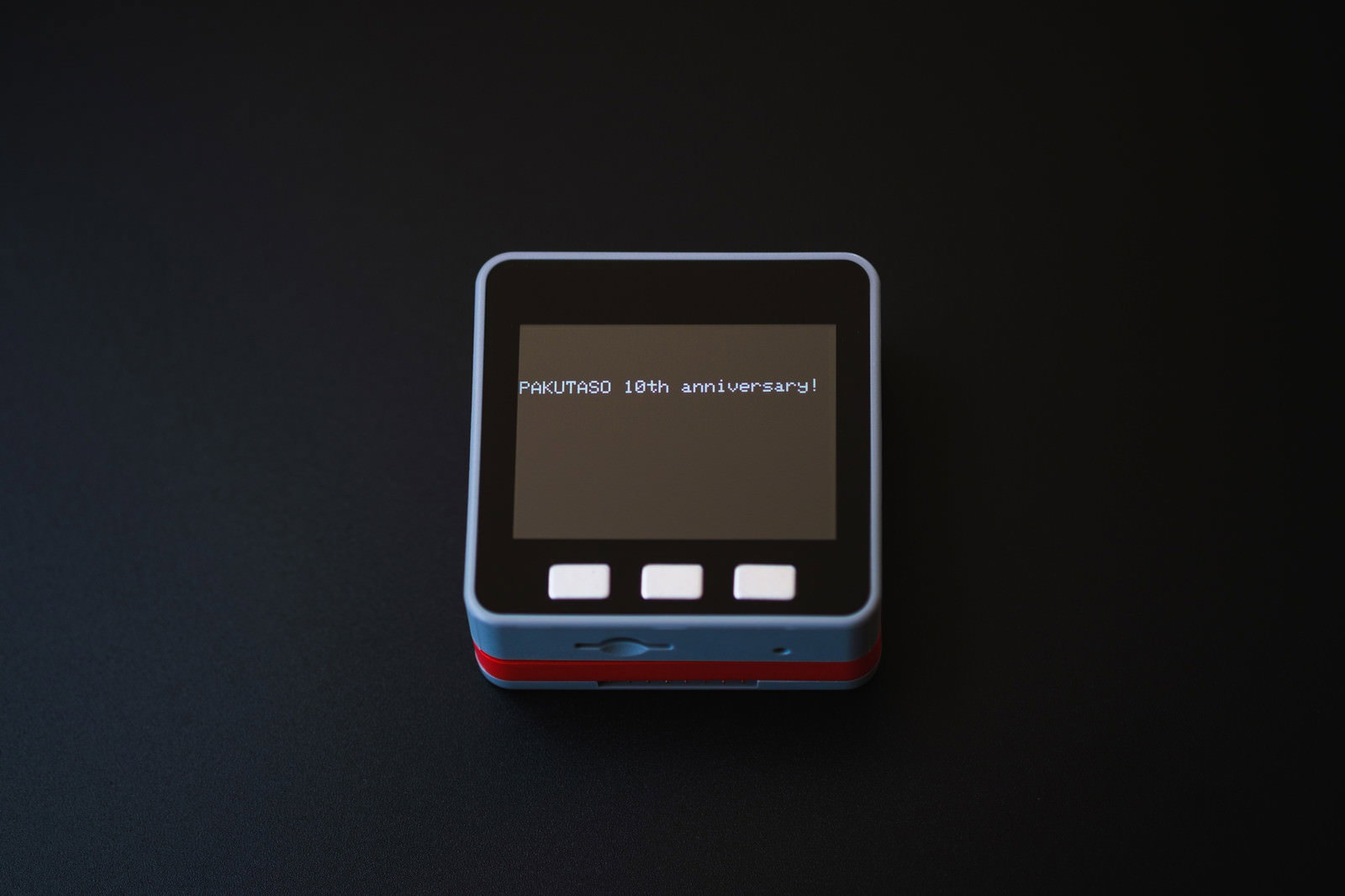 M5StickCに10周年記念メッセージを表示