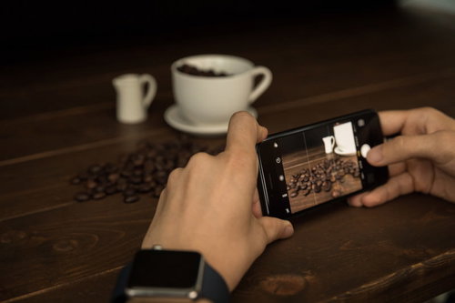 スマホで撮るコーヒー豆の高感度撮影（アイフォン）