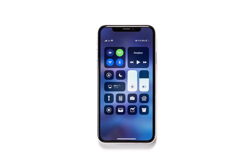 iPhoneXの新しくなったコントロールセンターの表示画面
