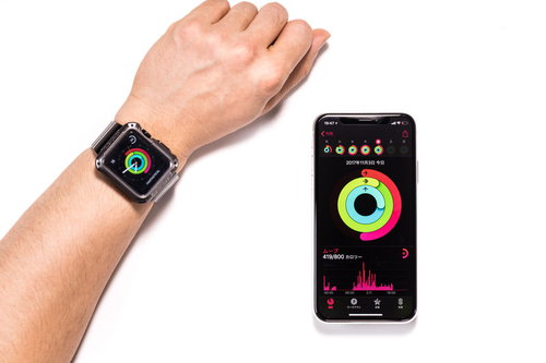 iPhoneとApple Watchを同期して表示