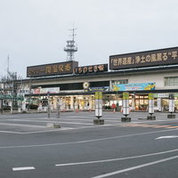 いちのせき駅前の街並みの写真