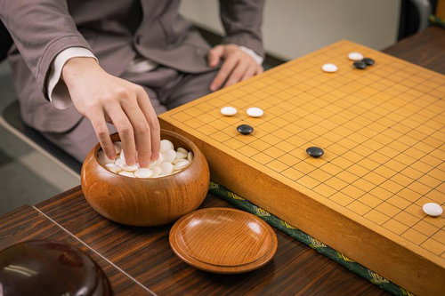 本因坊秀策が愛用している「秀策のコスミ」。