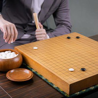 本因坊秀策が残したコスミの形を打つプロ棋士の対局の写真