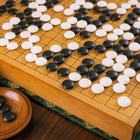 黒石25個の大石が囲まれ全滅する囲碁の決定的場面の写真