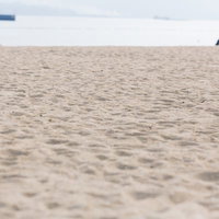 伊万里市のイマリンビーチ（人口海浜公園）の砂浜の写真