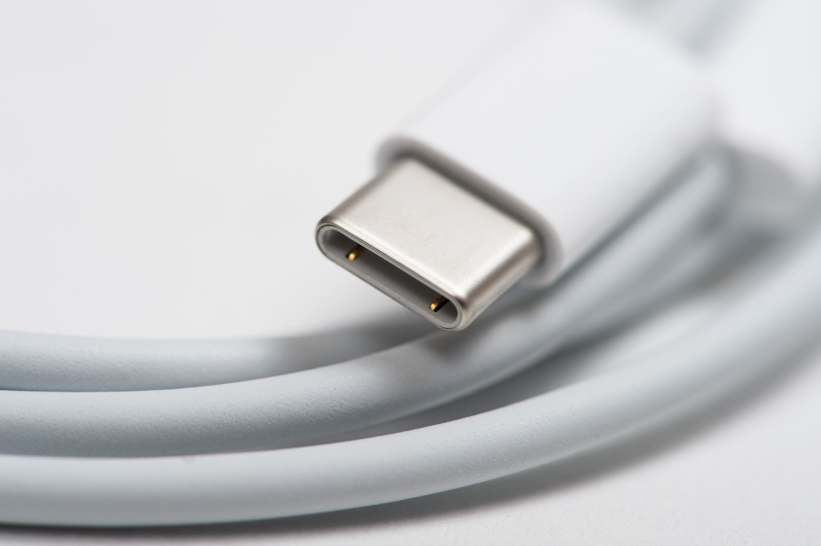 USB-C充電ケーブルの先端コネクタ
