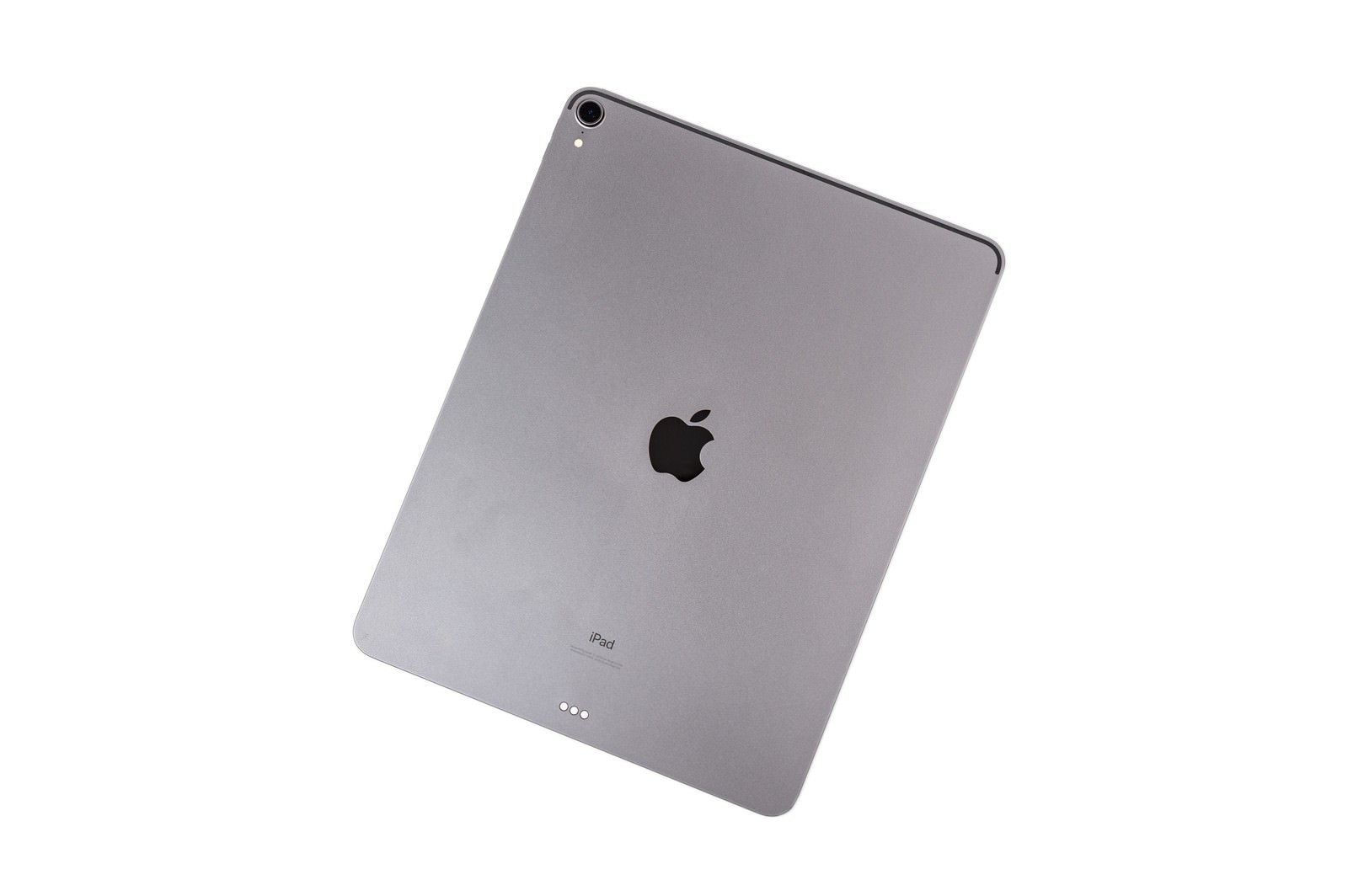 斜めに配置されたiPad Pro（スペースグレー）