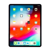 12.9インチ iPad Pro 2018のホーム画面を白バックで表示の写真