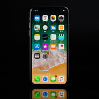 iPhone X （スペースグレイ）のホーム画面の写真