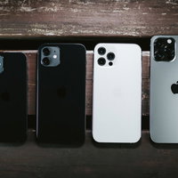 iPhone 12シリーズ4モデルのサイズ比較の写真
