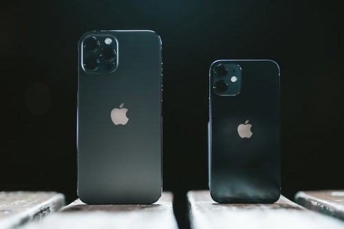 iPhone 12 Pro MaxとiPhone 12 miniのサイズ比較