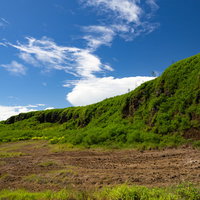 東海岸の断崖の写真